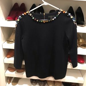J. Crew embellished sweater